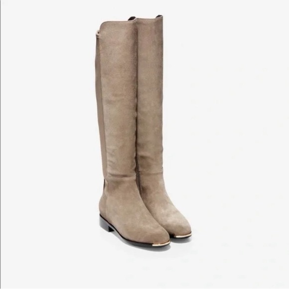 Cole Haan Grand Ambition Huntington Boots, Walnut Suede, Women's 7.5 B - Picture 1 of 12